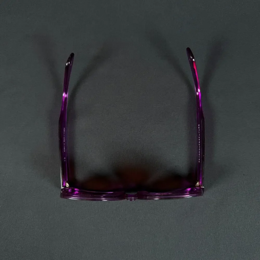 Retrosuperfuture Classic Purple Sunglasses Made in Italy Only Frame